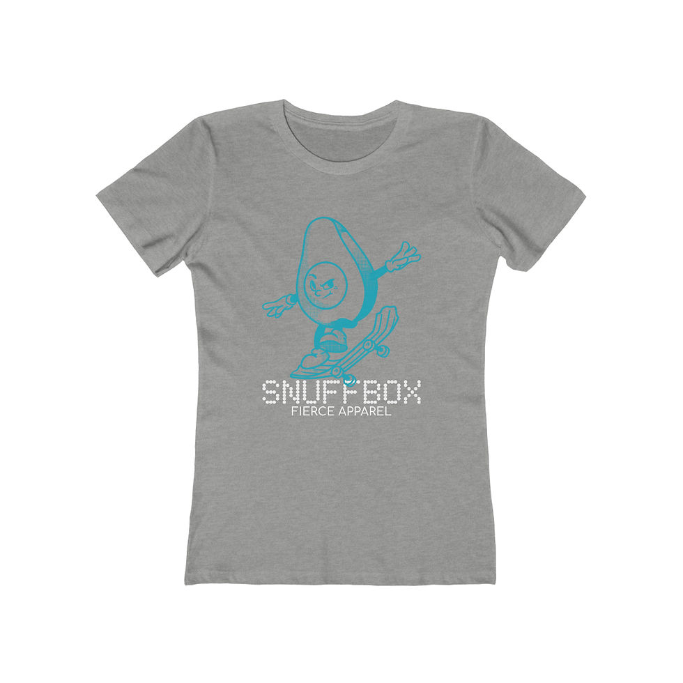 Thumbnail: 'Avocado Skater' by Snuffbox Women's The Boyfriend Tee
