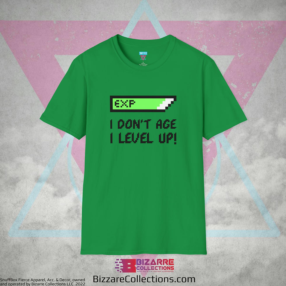 Miniatura: 'I don't Age, I Level Up' by Snuffbox Unisex Softstyle T-Shirt