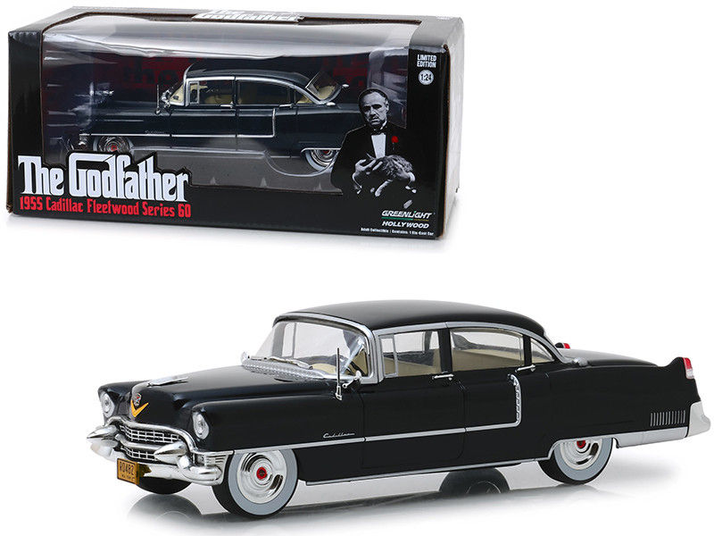 1955 Cadillac Fleetwood Series 60 Black "The Godfather" (1972) Movie 1/24 Diecas
