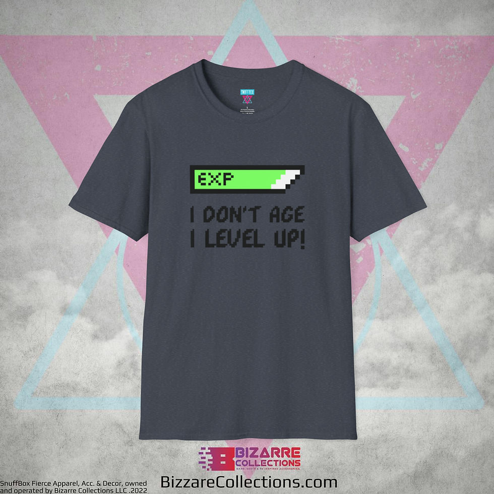 Miniatura: 'I don't Age, I Level Up' by Snuffbox Unisex Softstyle T-Shirt