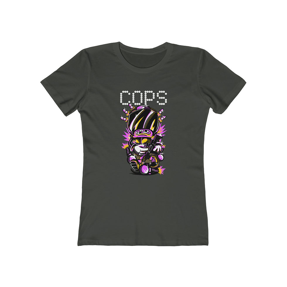 Thumbnail: 'COPS' by Snuffbox Women's The Boyfriend Tee