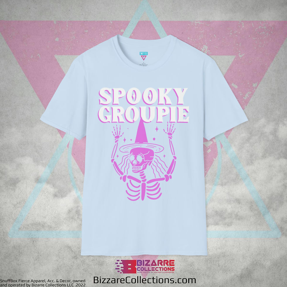 Miniatura: 'Spookey Groupie' by Snuffbox Unisex Softstyle T-Shirt