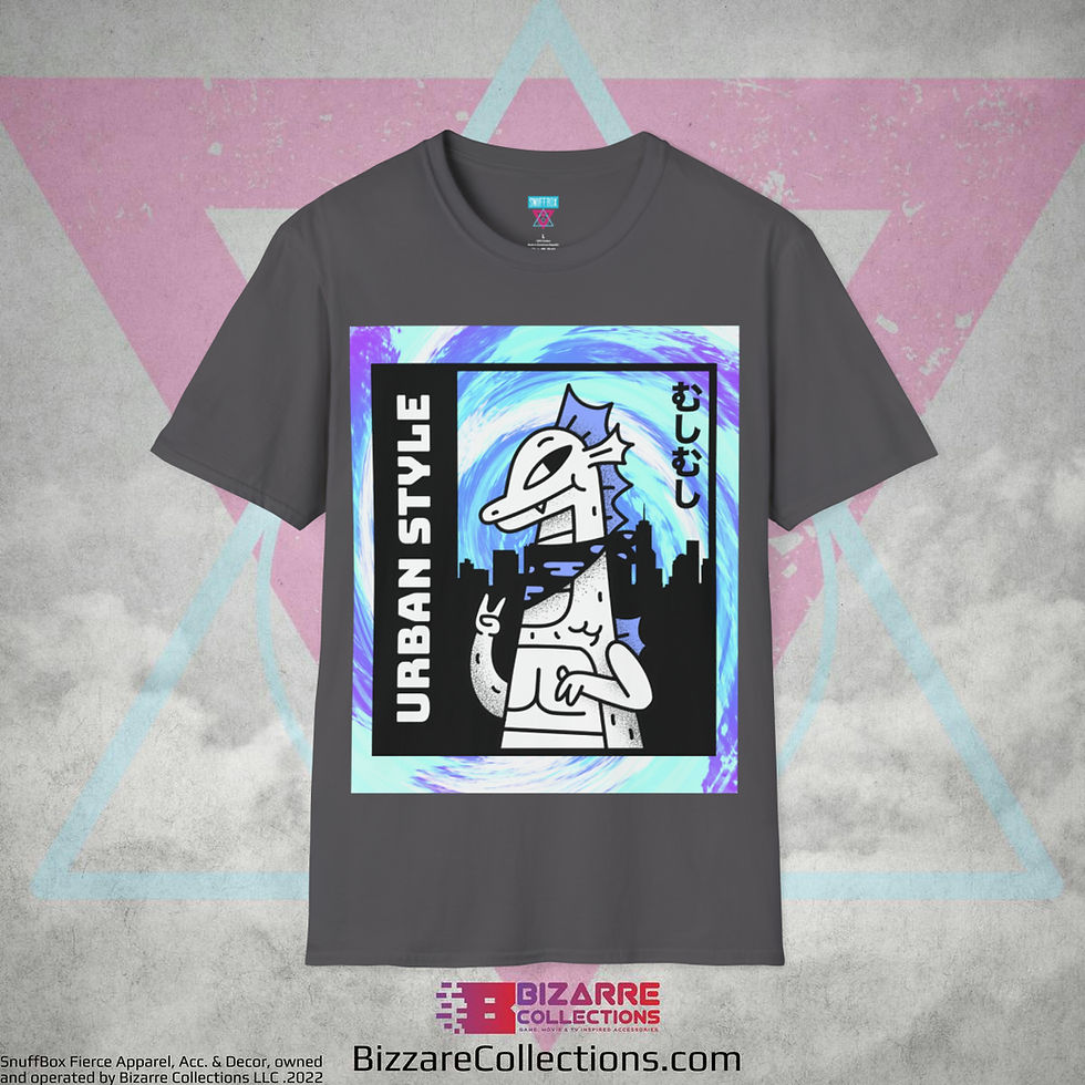 Miniatura: 'Urban Style Dino' by Snuffbox Unisex Softstyle T-Shirt