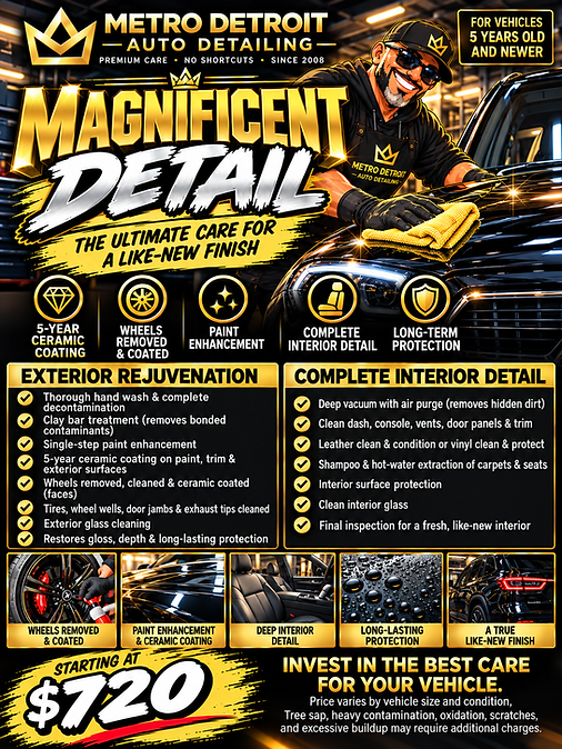 Metro Detroit Auto Detailing Magnificent Detail