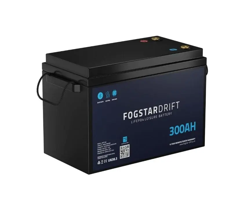 frontal image of fogstar drift  12v 300ah LiFePO4 battery