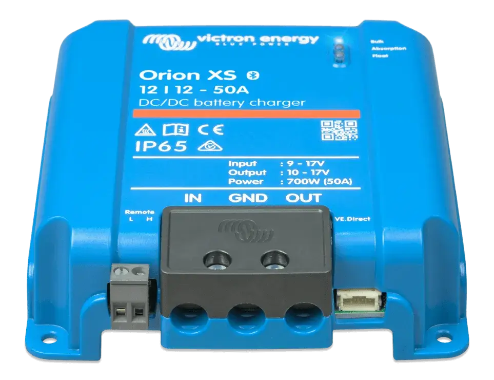 front image of the orion xs 50a dcdc charger