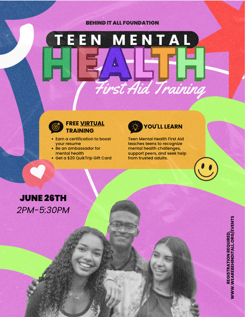 Teen Mental Health First Aid Training (Virtual)