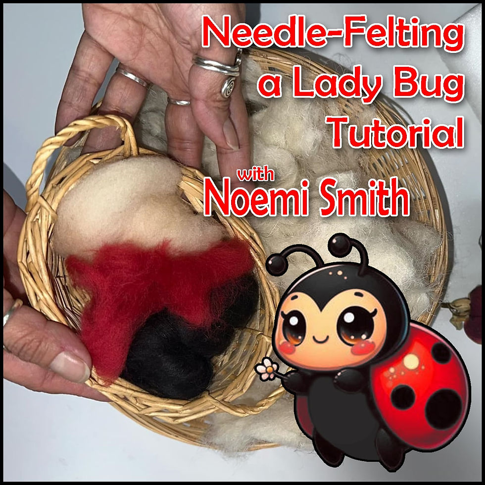 Thumbnail: Needle Felting KIT - Cute Ladybug - Beginner Friendly