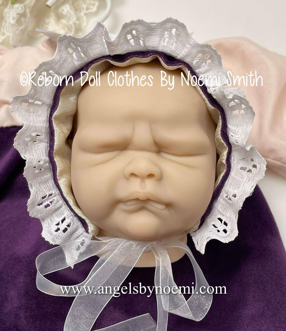 Miniature : Girls Romper for Reborn Dolls 18 Inches Preemie - Vintage Style - Handma