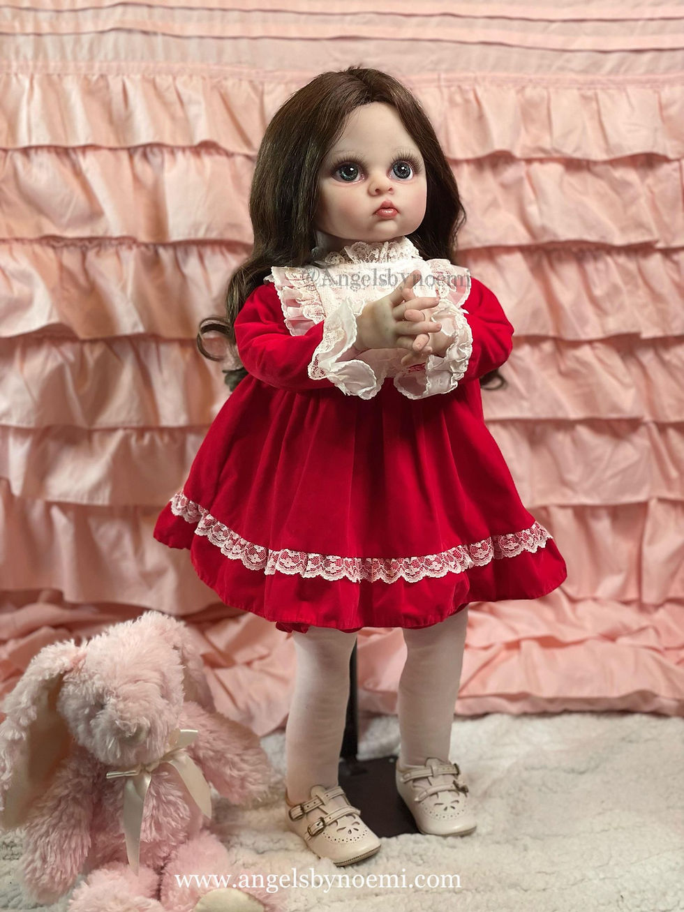 Miniatura: "Abigail" Cuddle Silicone Baby Doll -  27 Inches Tall