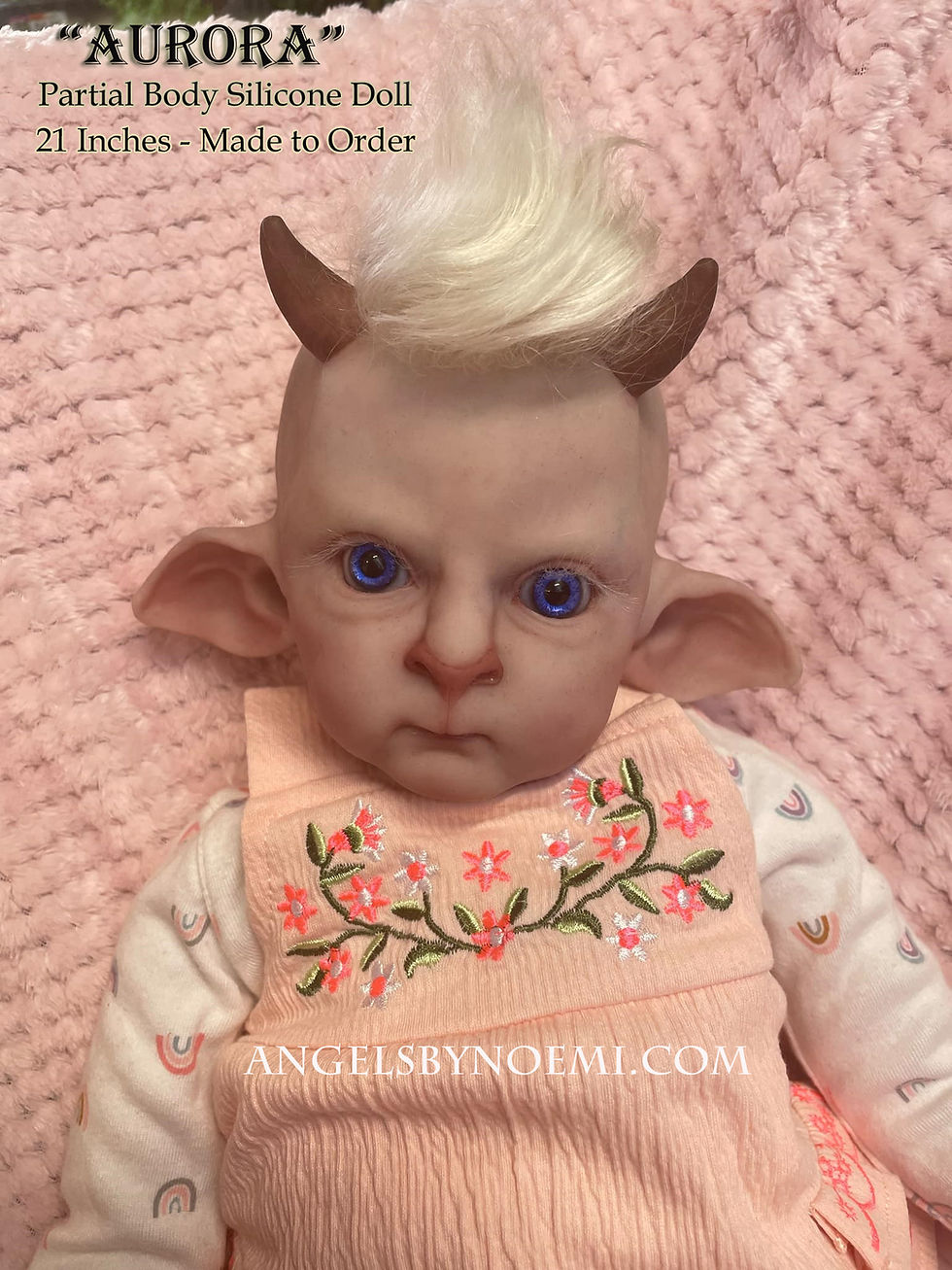 Miniatura: "Aurora as a Faun Baby Doll Fantasy - Partial Silicone Doll