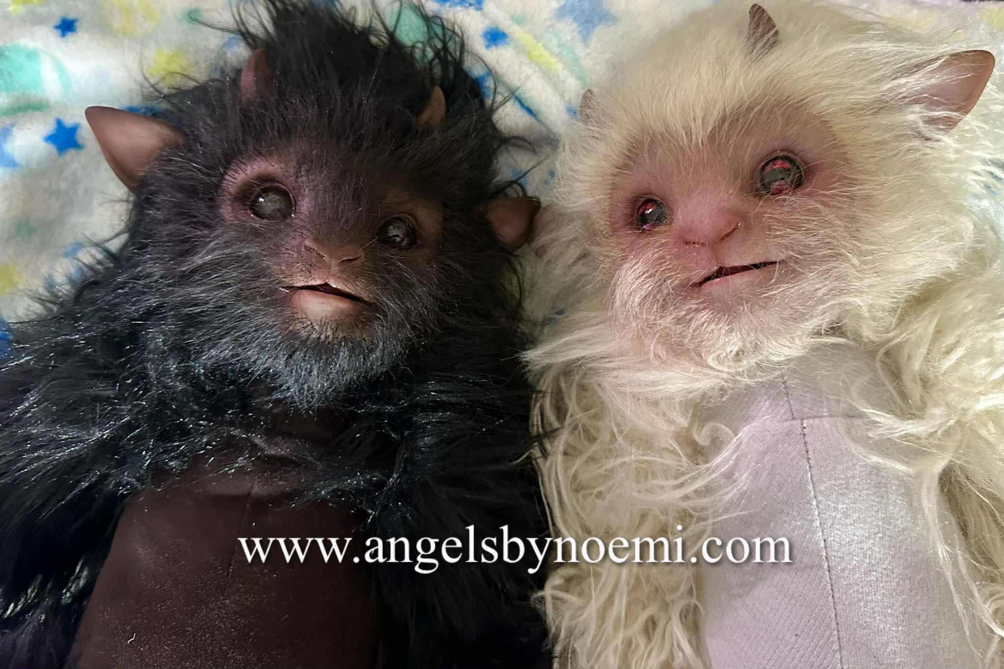 Full Fur Body Cuddle Silicone Doll Satyr Baby COLORS