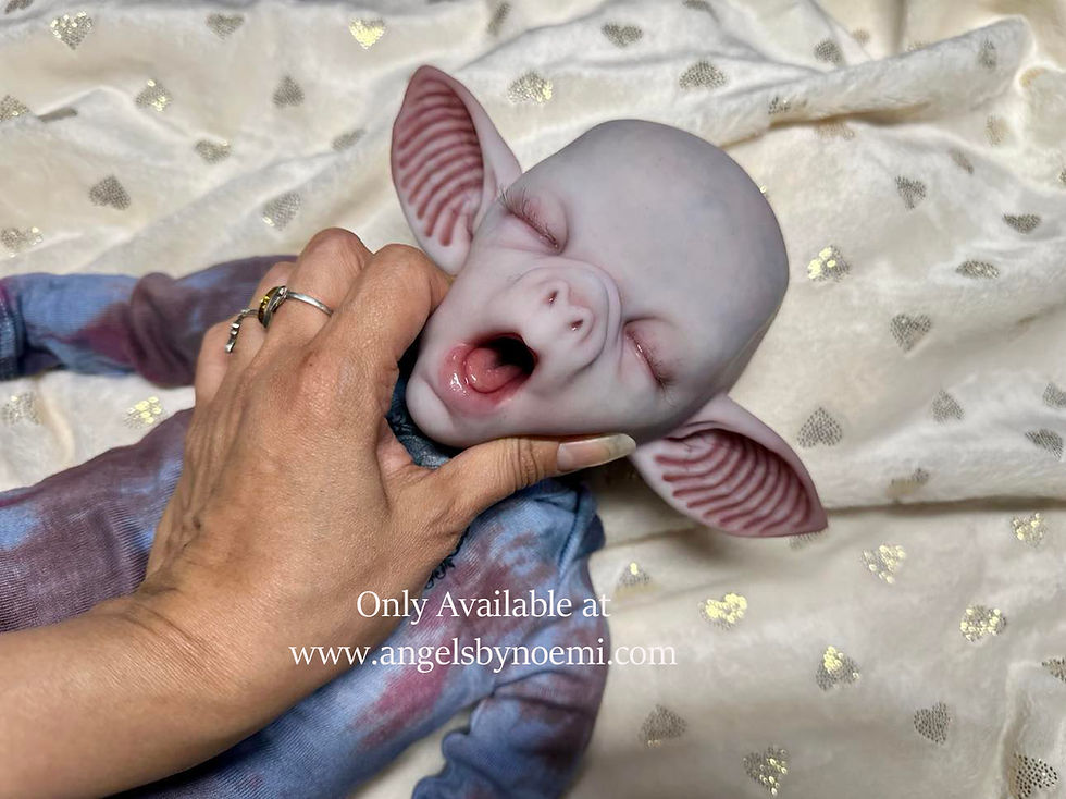 Miniatura: Sleeping "Vlad" Silicone Baby Doll - Baby Boy Vampire Preemie - 17 Inches