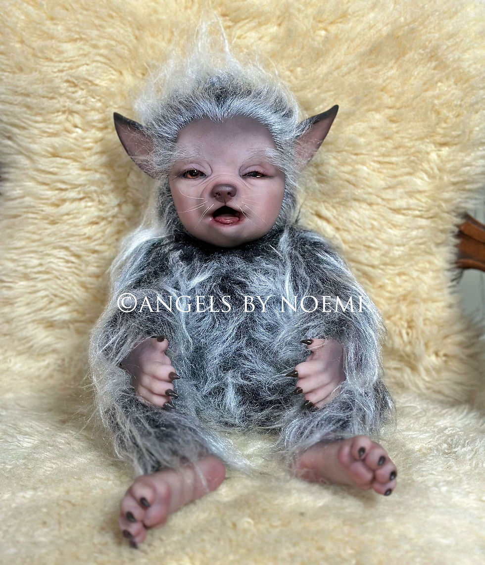 Miniatura: NEW "Fabio" Cuddle  Body Silicone Werewolf baby - Preemie