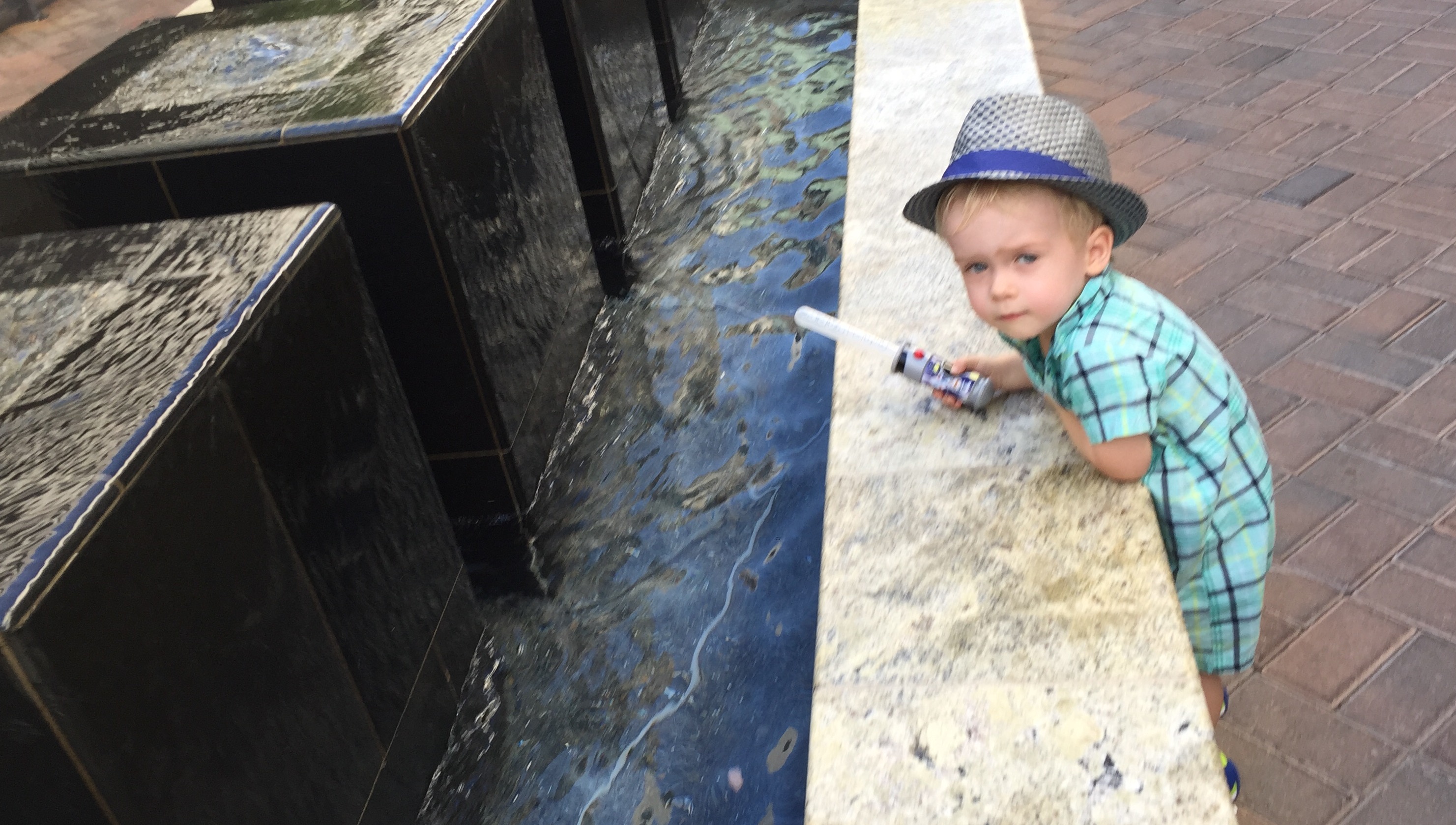 Fashionable in his Fedora.