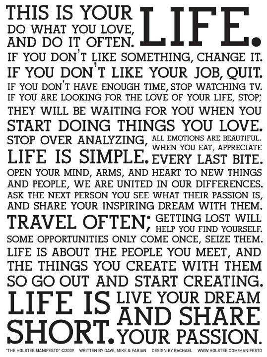 Life: Re-define. Decide. Do. Repeat.