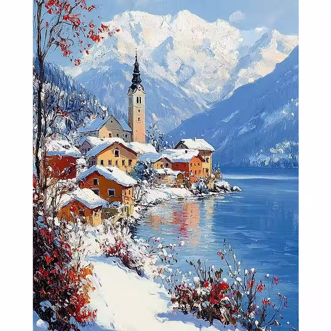Winter dorp