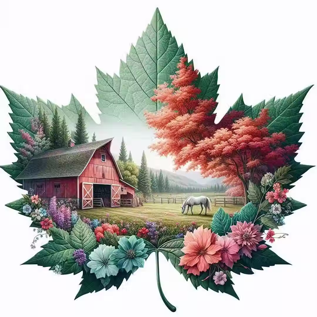 Herfst boerderij