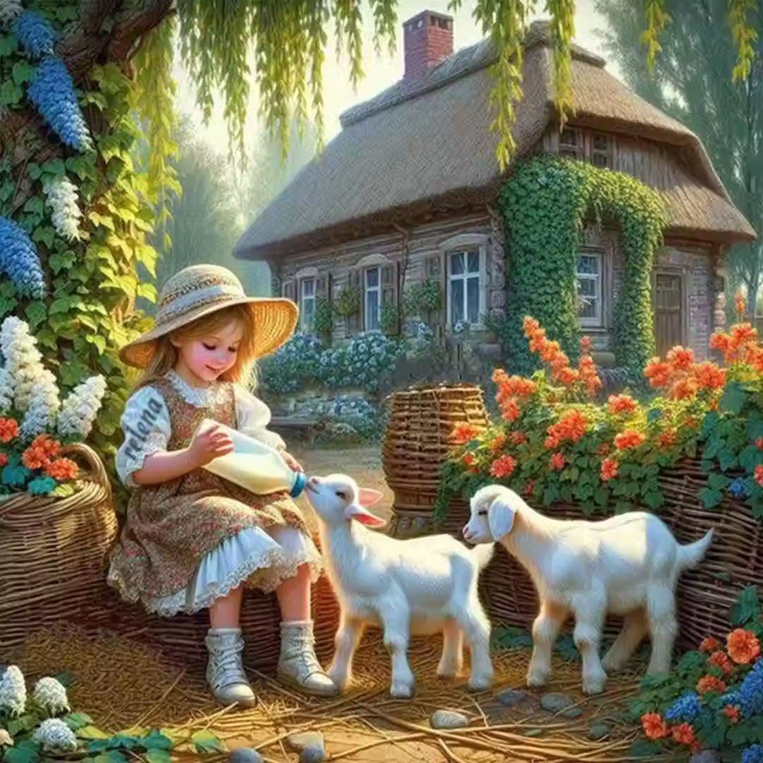 Meisje & geitjes