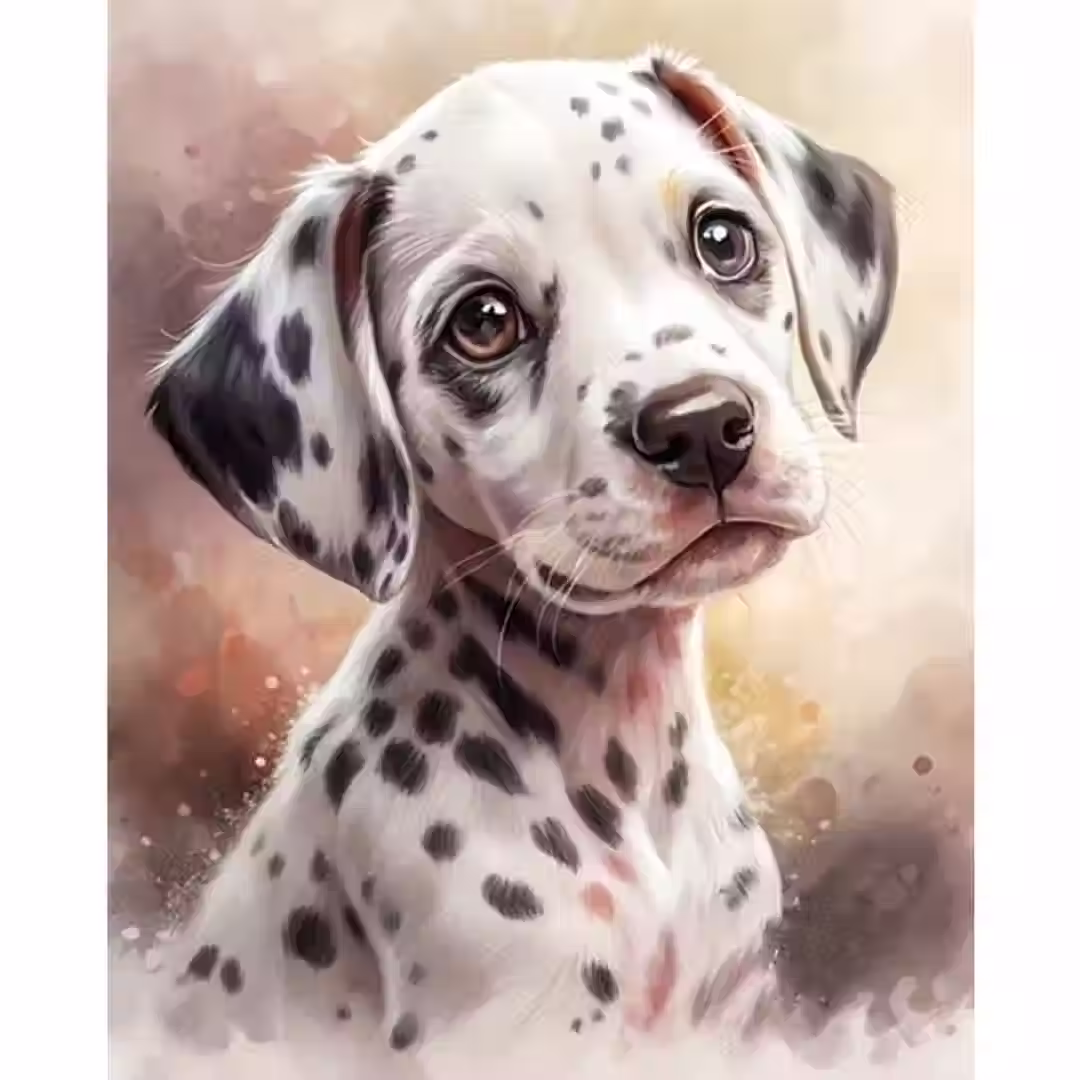Kleurrijke hond