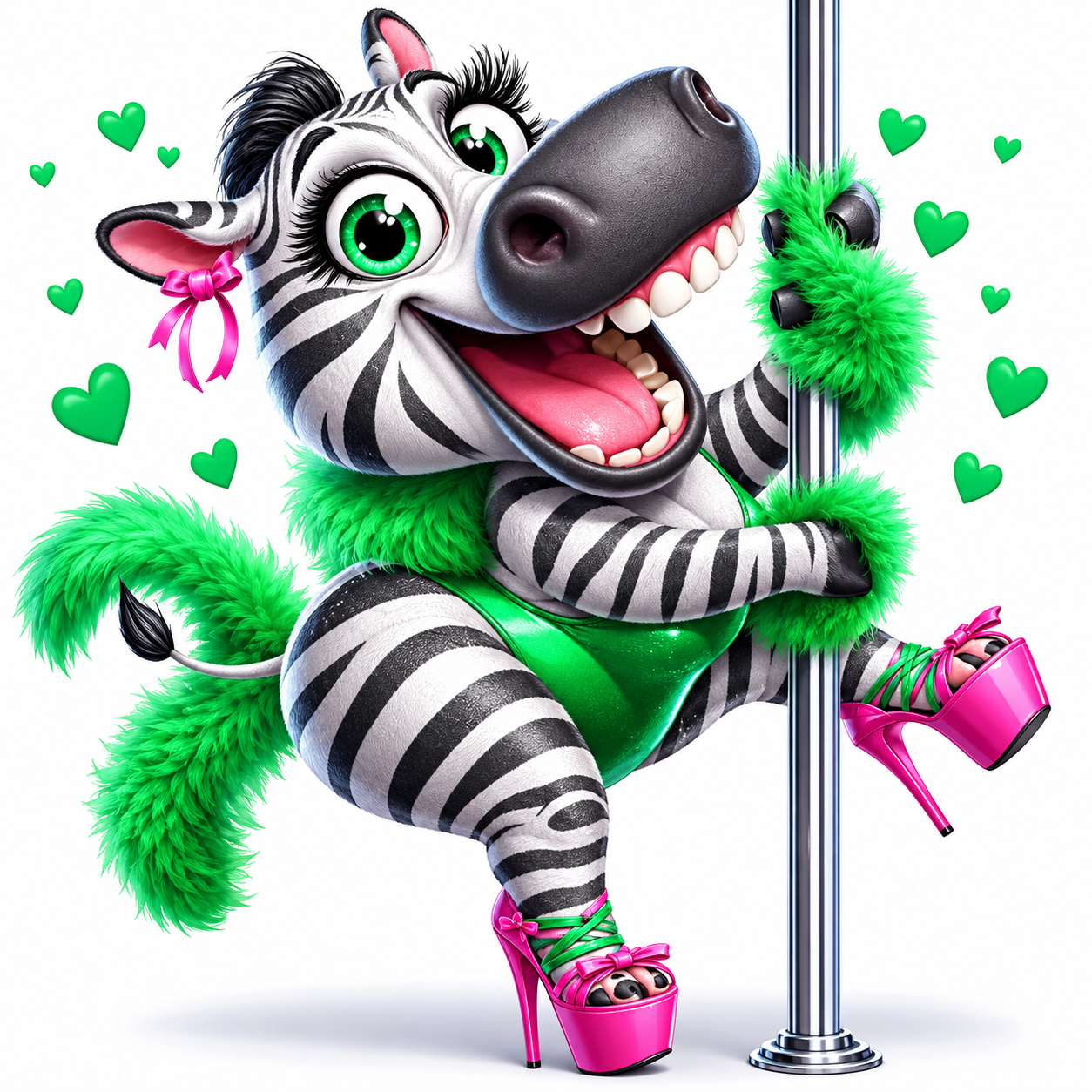 Grappige zebra