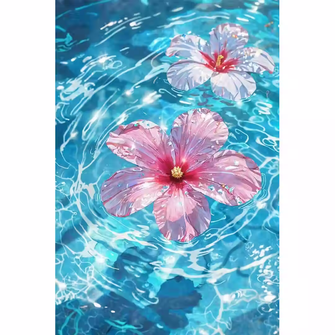 Bloem in het water