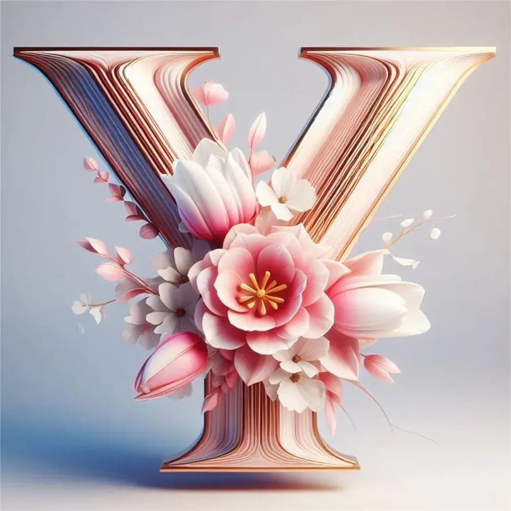 Bloemen letter Y