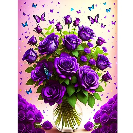 Paarse rozen