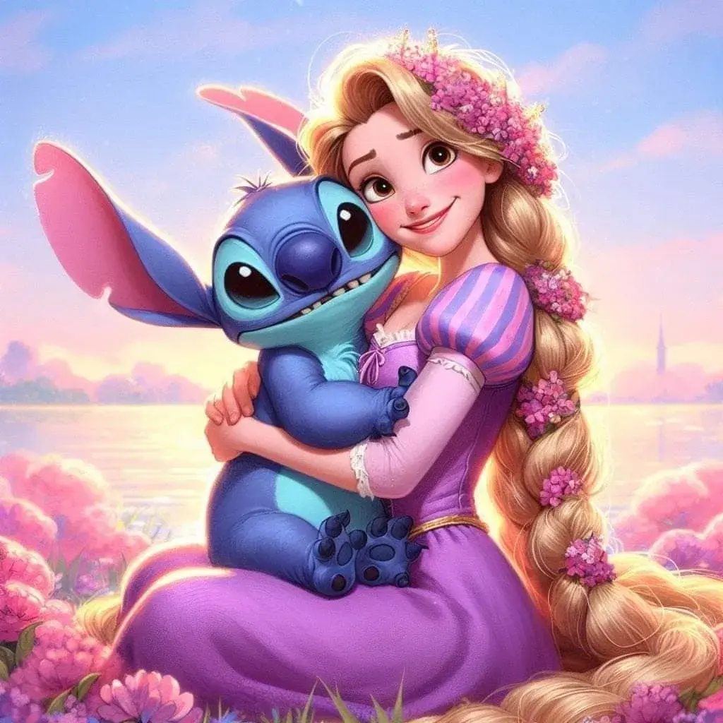 Blauw diertje & prinses
