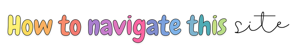 How to navigate his site