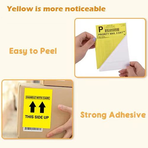 Thumbnail: 4x8" yellow  dirce themal label roll fanfold label