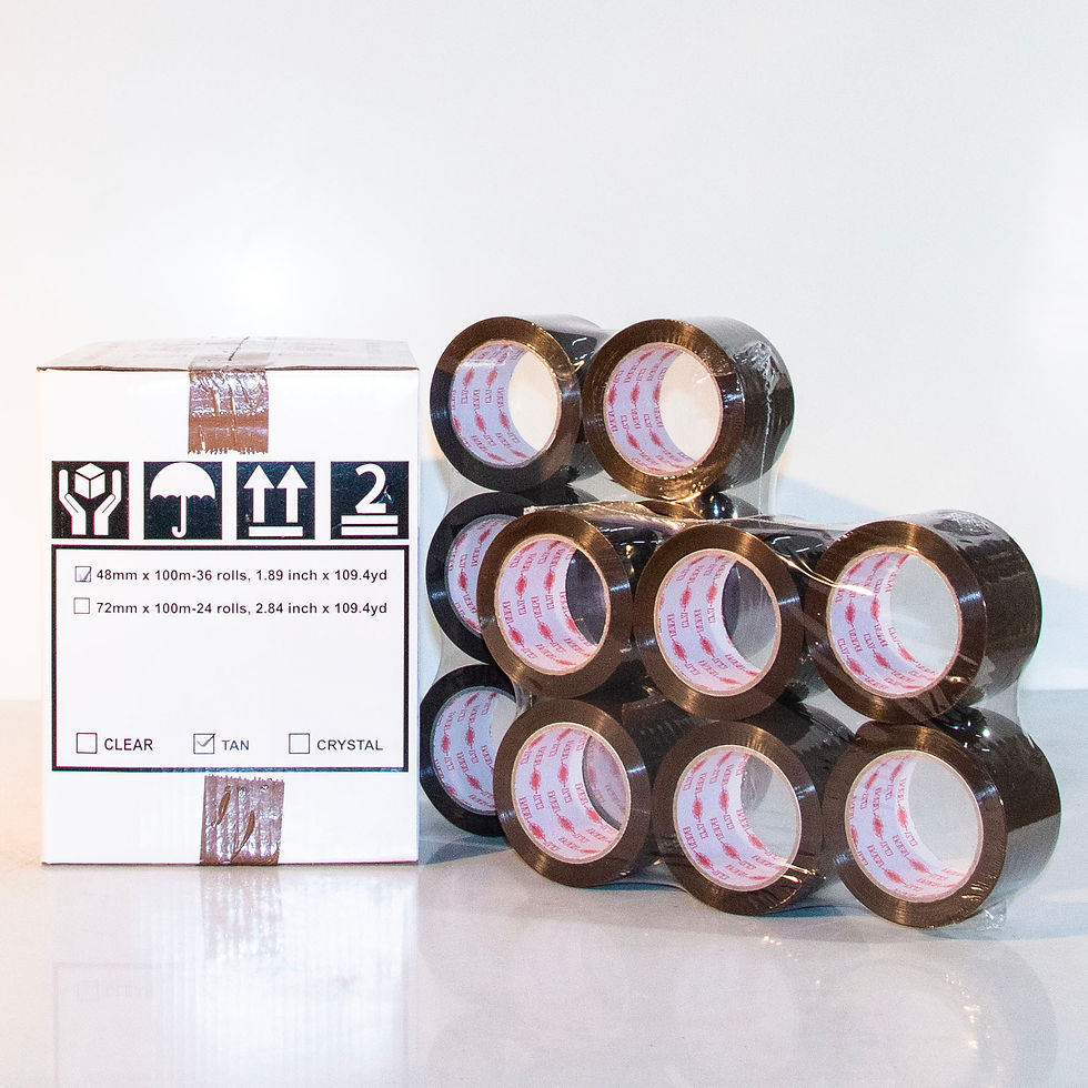 2" x 110 yd 2.2mil HD Tan packaging tapes