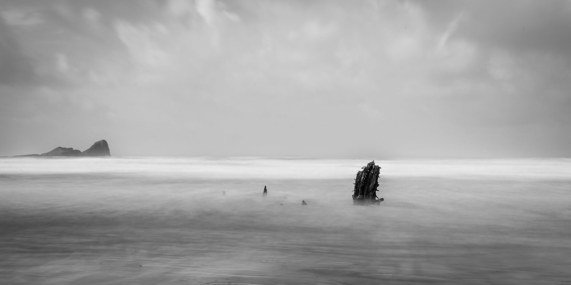 Wreck at Rhossili Beach