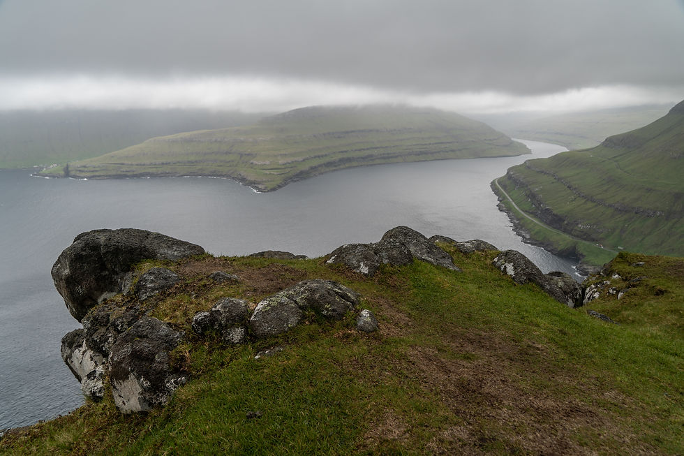 View during Hvithamar / Gøngutúr Trail