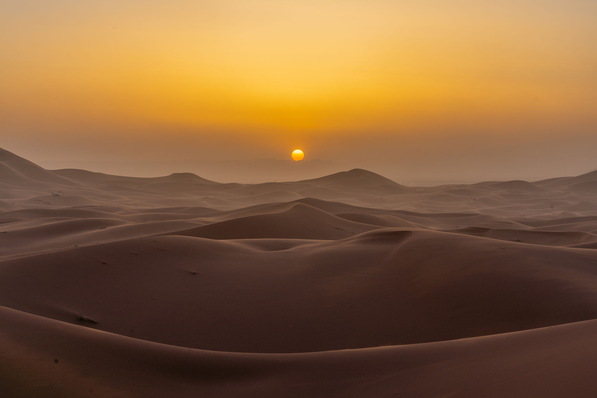 Sunset at Erg Chebbi, Morocco