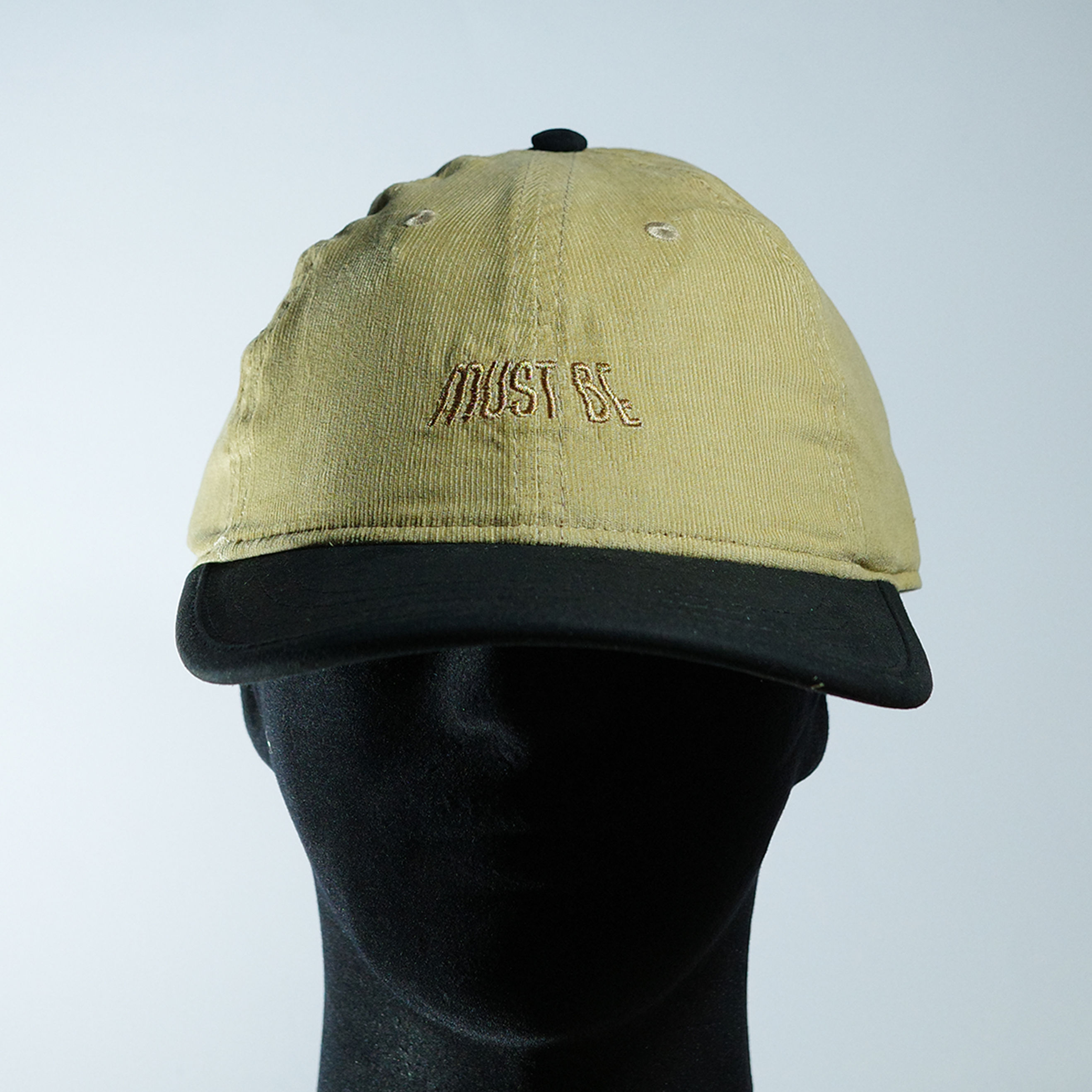 Waves Corduroy Polo Cap (Tan / Black)