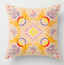 Sun Cactus Pillow