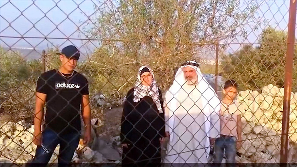 Illustration: Sheikh Wadi Assy and Family Seek Protection, Screenshot (Boomerang's YouTube Weekly J&S Report 01:35)