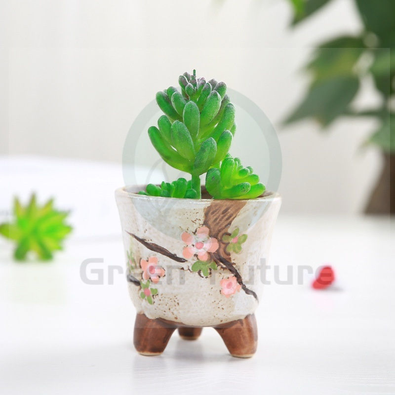 Thumbnail: Succulent Pot Cactus Pot Ceramic Pot  Zakka Minimalism   Planter Pasu Seramik