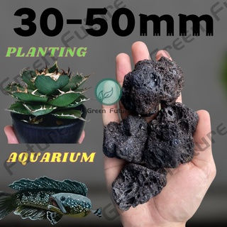Thumbnail: 24KG BLACK Lava Rock Volcanic Stone 黑火山石