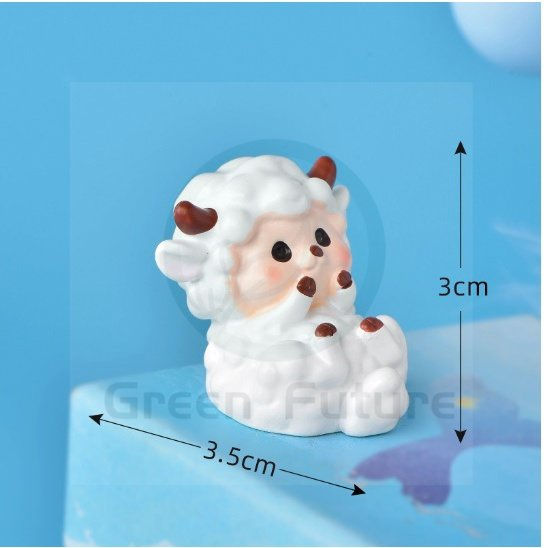 Thumbnail: 卡通绵羊 盆栽摆件 Cute Sheep Potted plant decoration