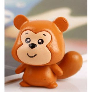 Thumbnail: 可爱大尾巴松鼠盆栽摆件 Cute squirrel potted plant decoration with big tail