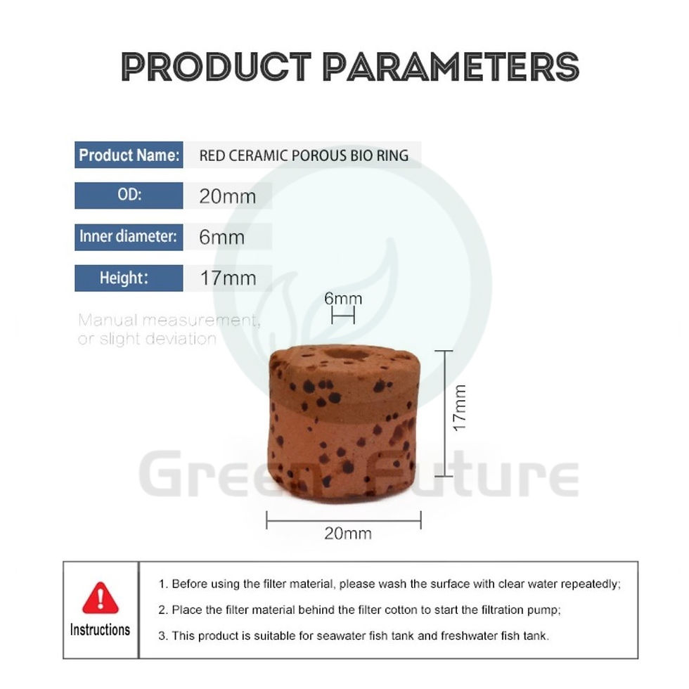 Thumbnail: Aquarium Fish Tank Red Bio Ring Filter Media,Premium Quality 滤材 红色呼吸环