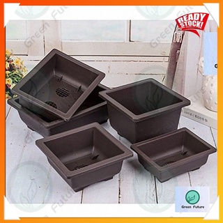 Octagonal Bonsai Plastic Flower Pot Rectangular succulent pot 盆景塑料花盆长方形大小