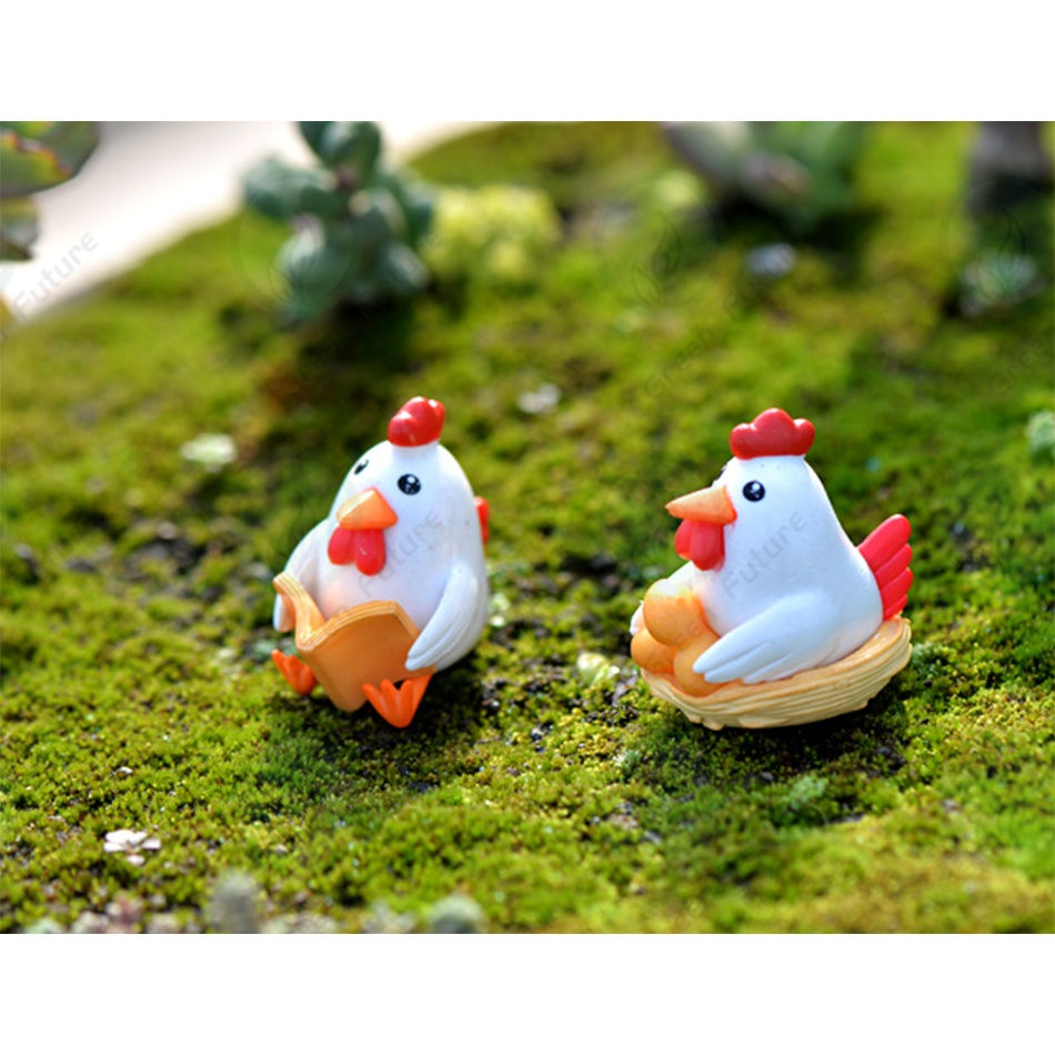 Thumbnail: 小鸡 Chicken Cute Potted Plant Decoration