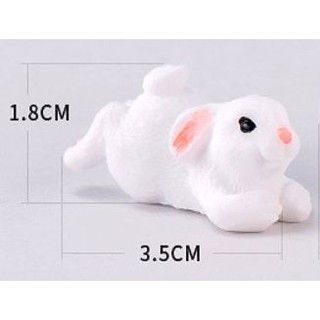 Thumbnail: 白兔一家亲子盆栽配件 White Rabbit Family Potting Plant Accessories