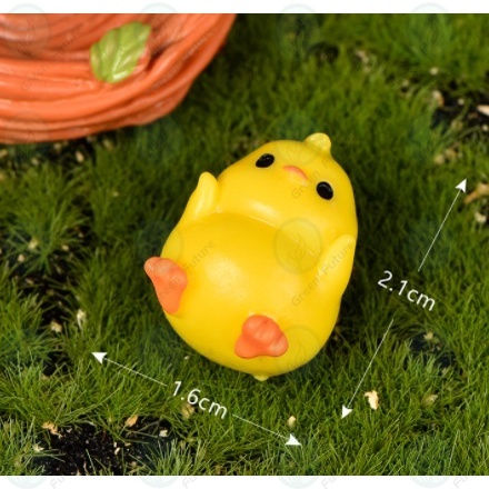 Thumbnail: 可爱小鸡一家盆栽摆件 Chicken Family plant decoration