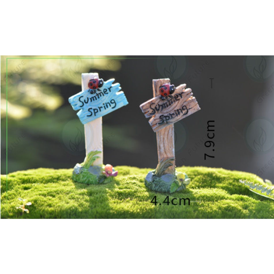 Thumbnail: 路牌  Street sign cute potted plant decoration
