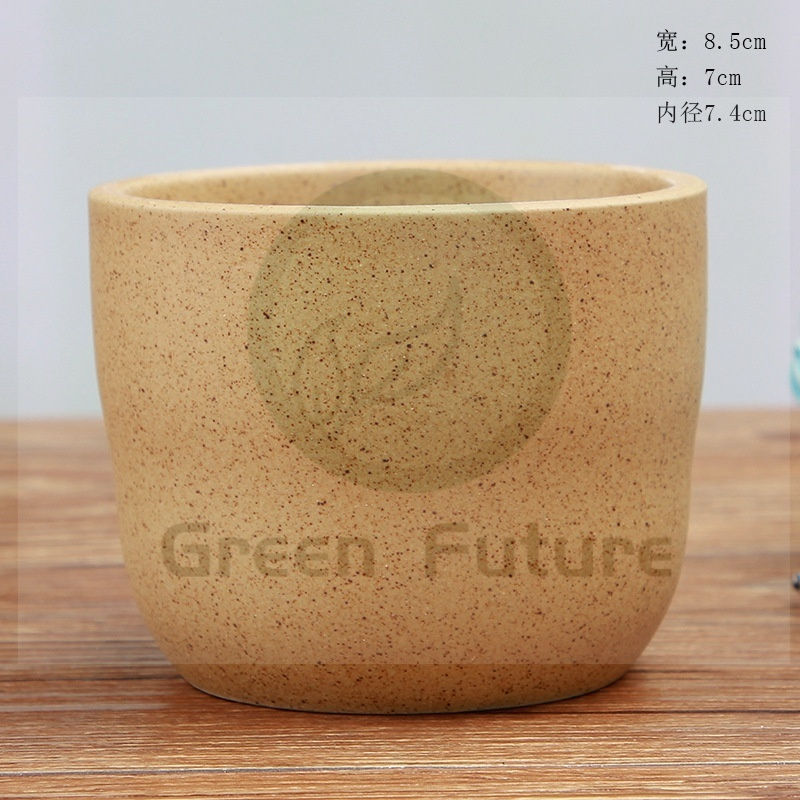 Thumbnail: Succulent Pot Ceramic Pot Zakka Minimalism Planter Pasu Seramik kaktus 仙人掌花盆