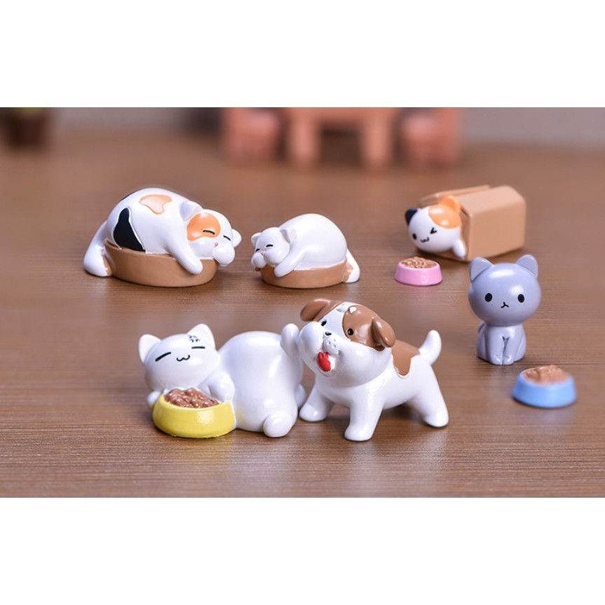 Thumbnail: 贪吃动物纸箱猫狗盆栽配件 Greedy Animal Carton Dog and Cat Potting